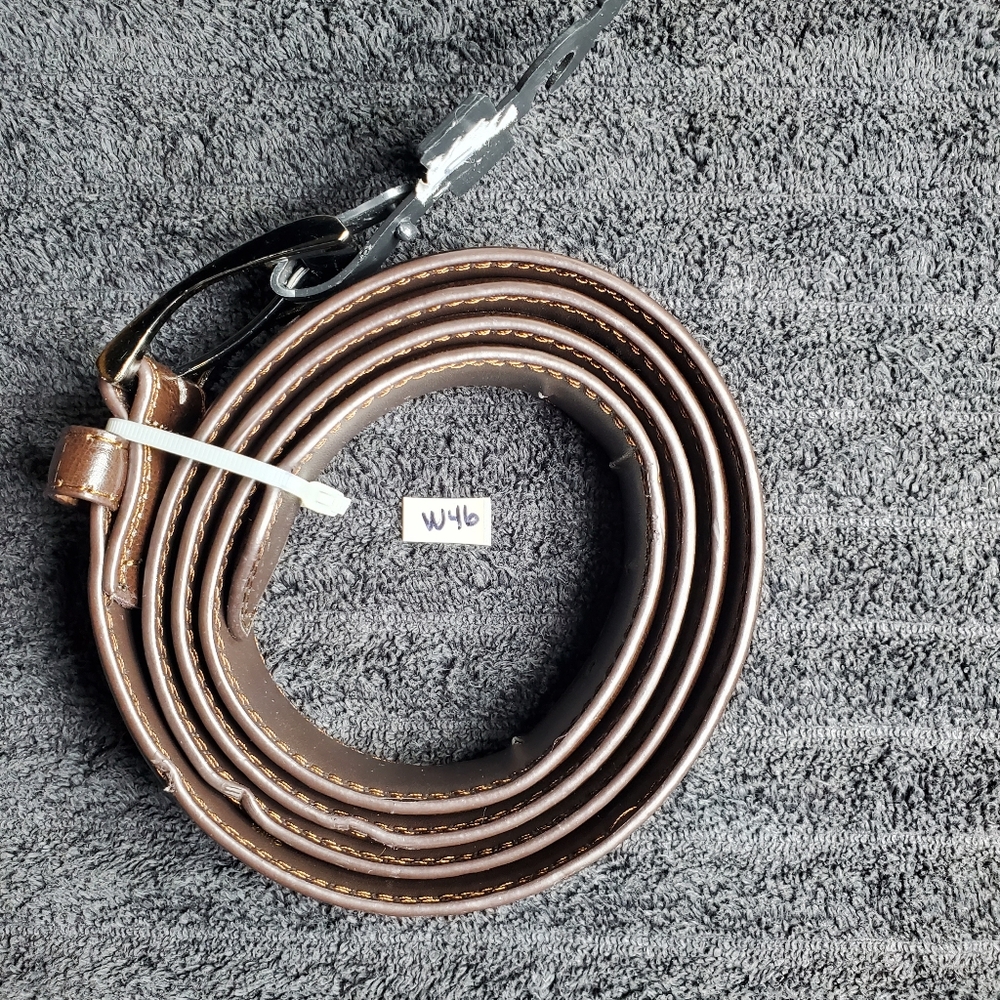 Men's Leather Belt | Size: 50 | Color: Brown | 1-Sided | SKU: W-46 | RRR Belts